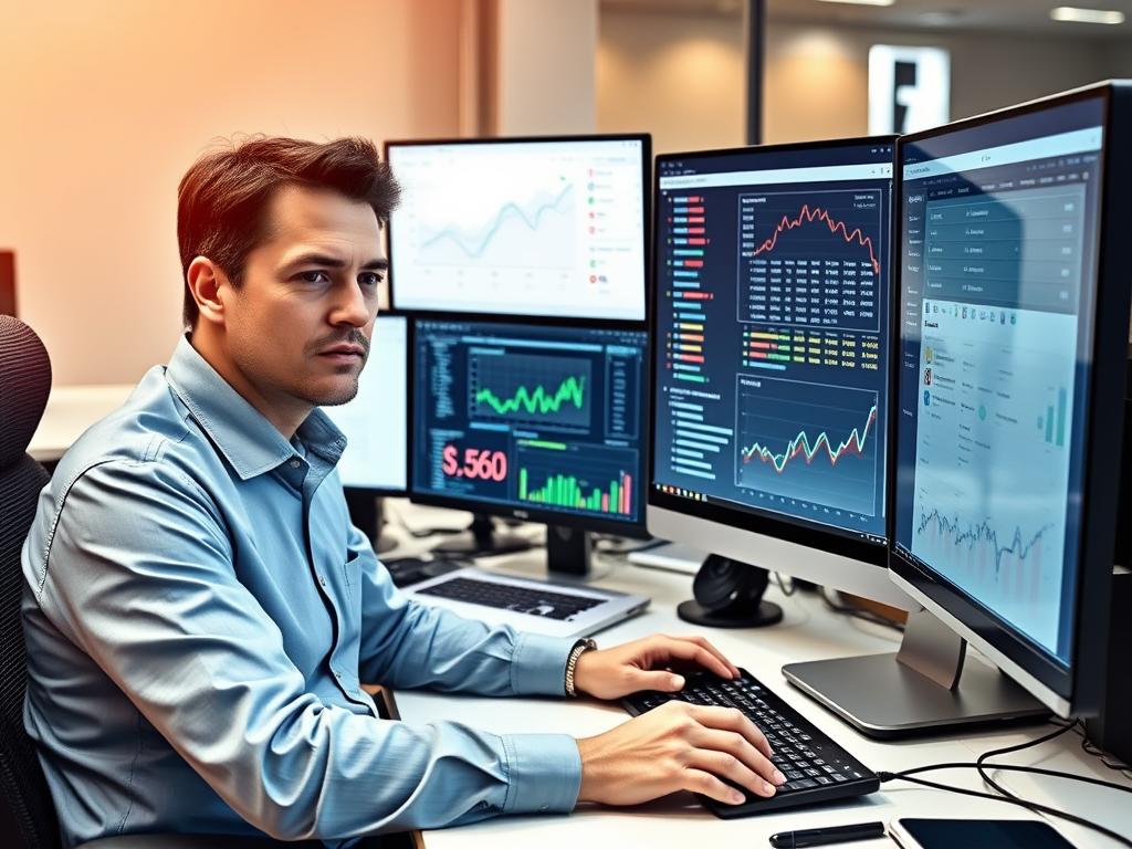 SEO specialist conducting keyword research to improve performance using professional tools